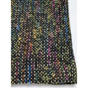 Trina Turk Skirt Womens 4 Black Multicolor Tweed Pencil Straight Wool Blend Work